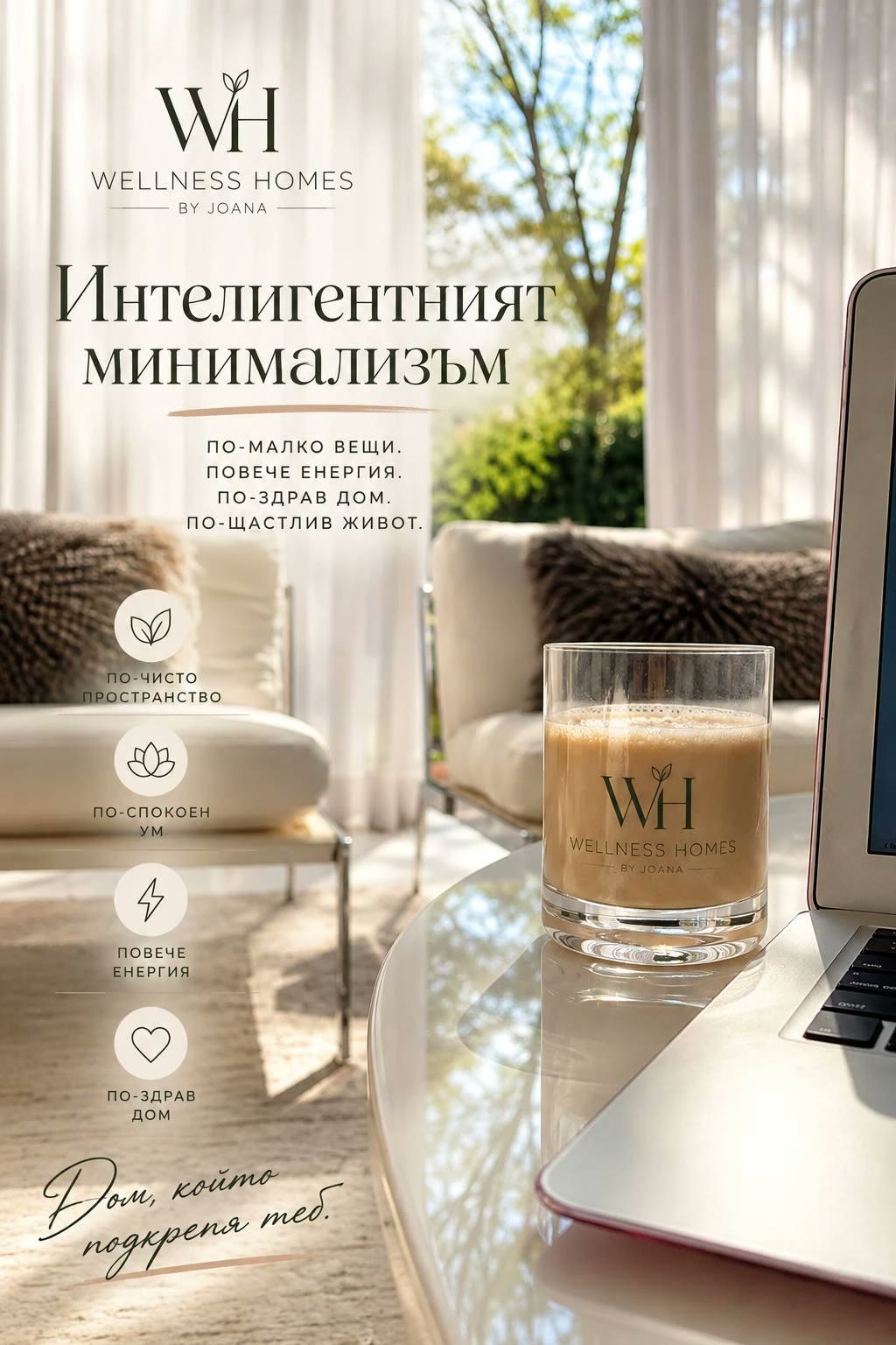 Интелигентният минимализъм – по-малко вещи, повече енергия, по-здрав дом, по-щастлив живот
